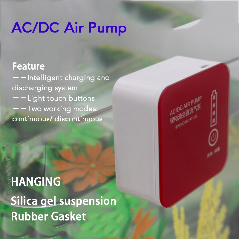 AC/DC Automatic Emergency Battery Backup Aquarium Air Pump 2 Outlets