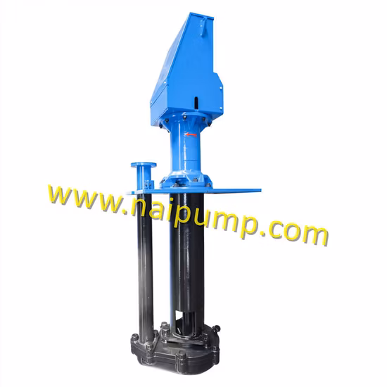 Drilling Fluids Vertical Rubber Submersible Slurry Pump 20m³ /H Capacity for Mining with Motor