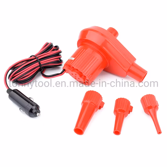 AC 110V/DC 12V Portable Electric Air Pump for Inflatables for Raft Boat Air Bed Pool Toy Swimming Ring